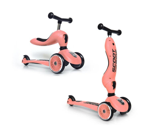 Scoot & Ride Highwaykick 1 Jeździk i hulajnoga 2w1 Peach - 573305 - zdjęcie